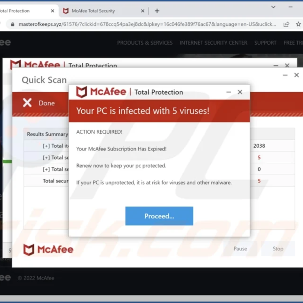 McAfee scam